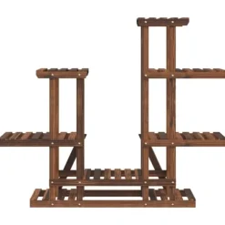 Växtställ 95x25x96 cm massivt granträ