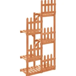 Växtställ 60x25x130 cm massivt granträ - Blomställ - Växtställ - Home & Living