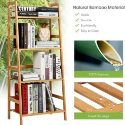 Växtställ, 48x32x115 cm, Naturlig