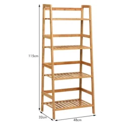 Växtställ, 48x32x115 cm, Naturlig