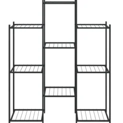 Växtställ 83x25x100 cm svart järn - Blomställ - Växtställ - Home & Living