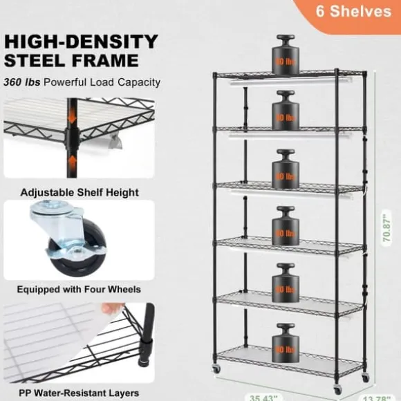 Växtställning med växtlampa 180W, 6 Eters, inomhus växtskåp, justerbar ljusstyrka, modern design för inomhusplantering