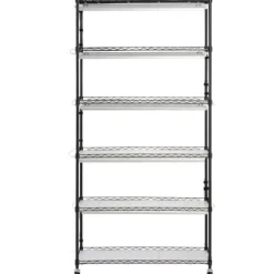 Växtställning med växtlampa 180W, 6 Eters, inomhus växtskåp, justerbar ljusstyrka, modern design för inomhusplantering