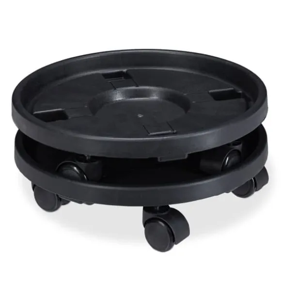 Växtunderlägg set, 10x35,5 cm, Svart