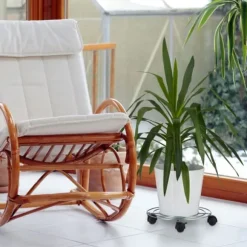 Växtvagn, Set om 2, 6x32 cm, Silver