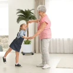 Växtvagn, Set om 2, 6x32 cm, Silver