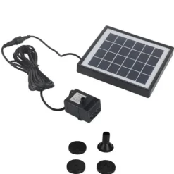 1,5W miniatyr borstlös akvariefontän damm sol dränkbar vattenpump