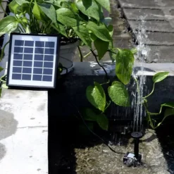 1,5W miniatyr borstlös akvariefontän damm sol dränkbar vattenpump