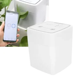 WIFI Intelligent Trädgårdsbevattningstimer Droppbevattningskit Bevattningssystem 100‑240VDubbelpump EU-kontakt