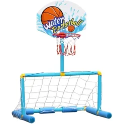 WOOPIE Vattenbasket Set 2in1 Fotbollsmål + Bollar + Pump