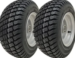 16x6.50-8 Gräsdäck på fälgar med kullager Gräsklippare Quad ATV (uppsättning av 2)