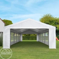 3x6 m partytält TOOLPORT marquee PE 350 N vit