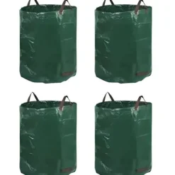 4x Trädgårdsavfallspåsar med stor kapacitet 272 L -PEL
