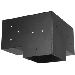 6x6 Tums Pergolakonsol, Modell 5,5x5,5 3-vägs, Invändig, 4 Stycken, med 4 Baser