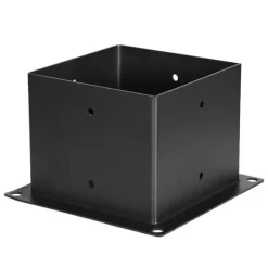 6x6 Tums Pergolakonsol, Modell 5,5x5,5 3-vägs, Invändig, 4 Stycken, med 4 Baser