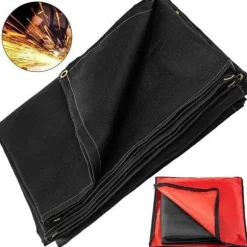 3.05x3.05m svetsbrandfilt av glasfiber, 100% flamskyddsmedel, 550°C drifttemp