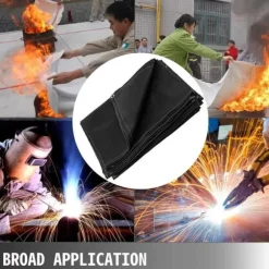 3.05x3.05m svetsbrandfilt av glasfiber, 100% flamskyddsmedel, 550°C drifttemp