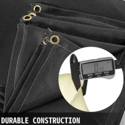 3.05x3.05m svetsbrandfilt av glasfiber, 100% flamskyddsmedel, 550°C drifttemp