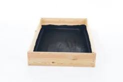 140x120x18 cm Trädgårdsbädd i furu för balkonger & terrasser