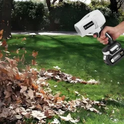 YOFIDRA Elektrisk Borstlös Turbofläkt Blåsare Sladdlösa Löv- och dammblåsningsverktyg Med 2 batterier