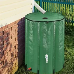 YUENFONG hopfällbar regnvattentank 380L vattenuppsamlare PVC-tank - Samlar vatten miljövänligt