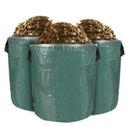 YWEI AK10314-3 x 272L Solid PE Trädgårdsväska - Fristående och hopfällbar - Återanvändbar