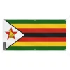 Zimbabwe Flag Banner - PIXELFORMA - 190x380cm - Slitstark polyester - 6 förstärkta öglor